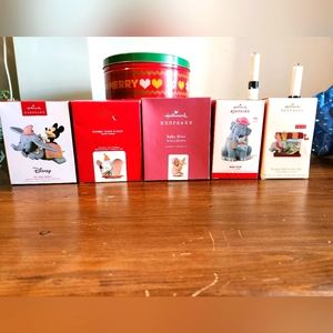 Set of 5x Hallmark Keepsake Disney Dumbo Ornaments